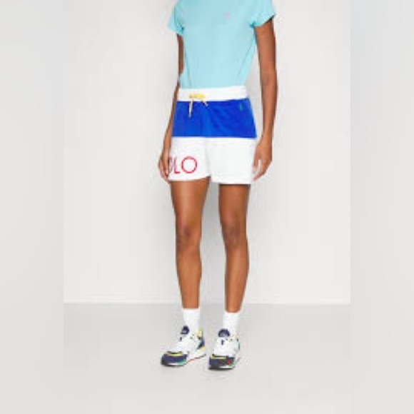 NWT POLO Ralph Lauren Women's Drawstring Terry Shorts size XL - Picture 2 of 8